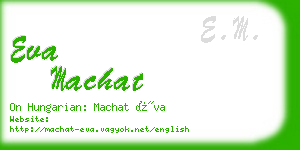 eva machat business card